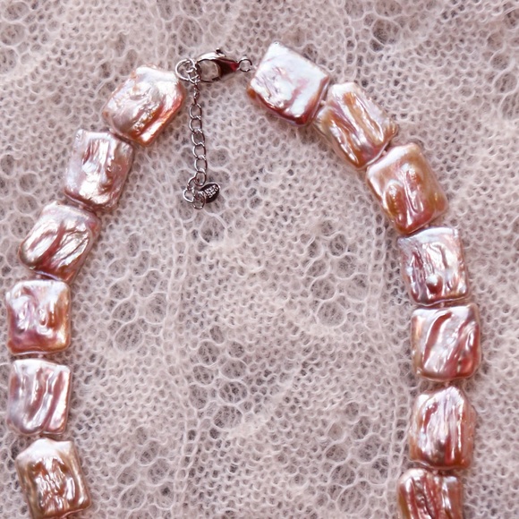 Pearl necklace with sterling clasp. great luster - Picture 3 of 7